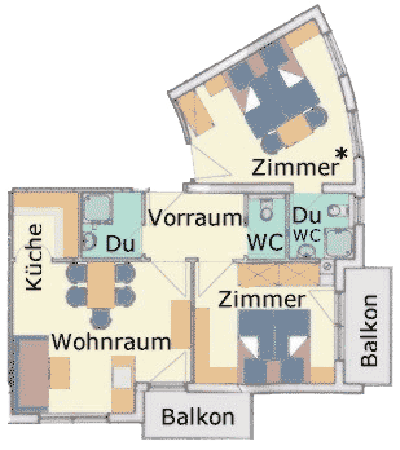 Apartment 1 Apart Arosa in Galtür